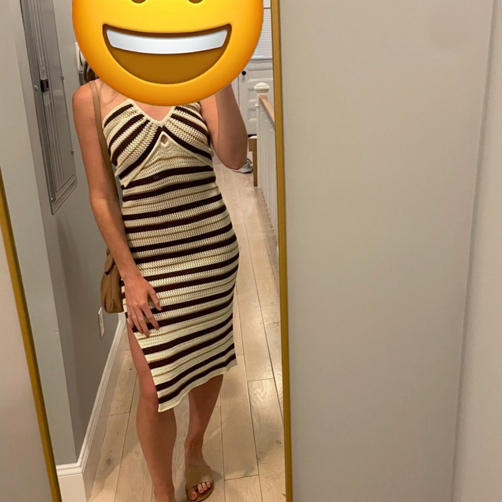 Sexy halter midi dress for summer